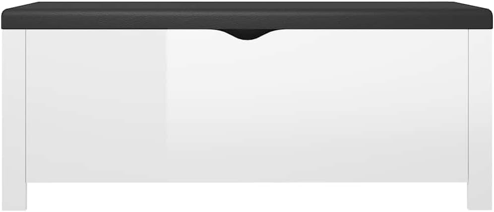 Modern Design Storage Box with a Cushion Bench, Entryway Bench with Cushioned Seat for Living Room, Home, Office, 41.3'x15.7'x17.7',-376
