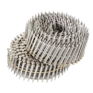 #US 3600 Pcs 1-3/4 .09 Ring Shank Stainless Steel Siding Nails 15 Degree Wire Coil
