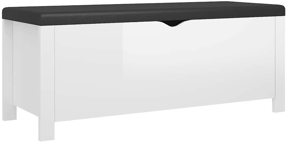 Modern Design Storage Box with a Cushion Bench, Entryway Bench with Cushioned Seat for Living Room, Home, Office, 41.3'x15.7'x17.7',-376