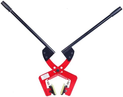 Alloy Steel Paver Stone Lifter Tools - Granite Curb Lifting Clamps, Scissor Tongs, Paver Slab Mover with Polyurethane Mats (L-Opening 18-30cm (7 1/8'-11 3/4')