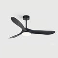 Imitation Wood 42 Inch Ceiling Fan with Lights Ceiling Fans with Lights and Remote 6 Speed Modern 3-Blade Fan Light LED Acrylic Bedroom Ceiling Fan Outdoor Ceiling Fans for Patios