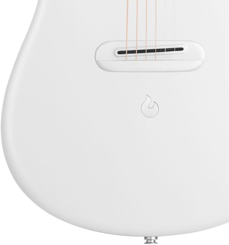 LAVA ME 4 Carbon 38' with Airflow Bag White Bundle with Rok-It Tripod Guitar Stand, Kopul PREM Performance Series Right Angle Cable and Celluloid Guitar Picks Shape Medium 12-Pack
