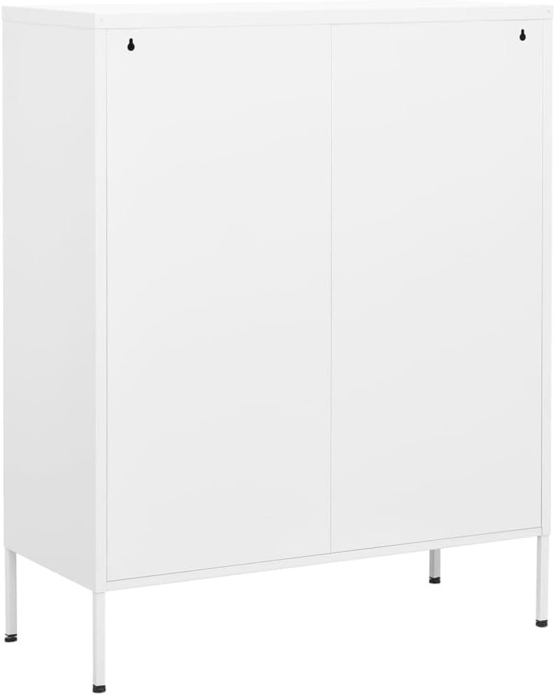 Steel Side Storage Cabinet, Modern Sideboard Storage Cabinet with Legs for Home, Office, Entryway and Hallway, 31.5'x13.8'x40',-325