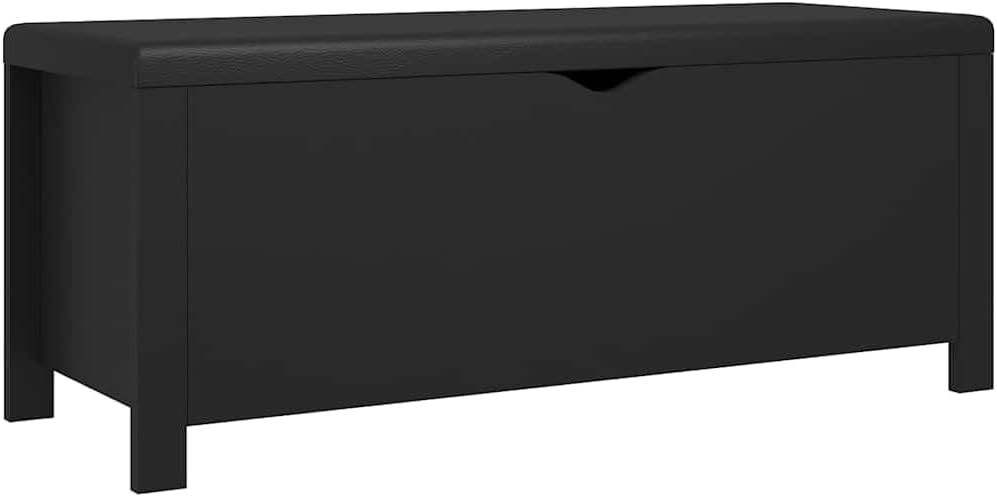 Modern Design Storage Box with a Cushion Bench, Entryway Bench with Cushioned Seat for Living Room, Home, Office, 41.3'x15.7'x17.7',-371