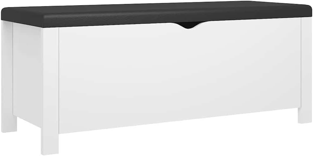 Modern Design Storage Box with a Cushion Bench, Entryway Bench with Cushioned Seat for Living Room, Home, Office, 41.3'x15.7'x17.7',-370