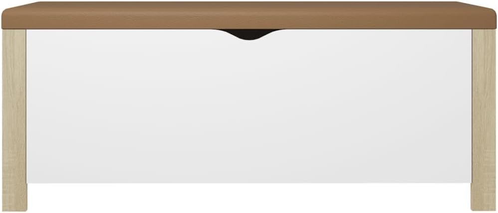 Modern Design Storage Box with a Cushion Bench, Entryway Bench with Cushioned Seat for Living Room, Home, Office, 41.3'x15.7'x17.7',-375