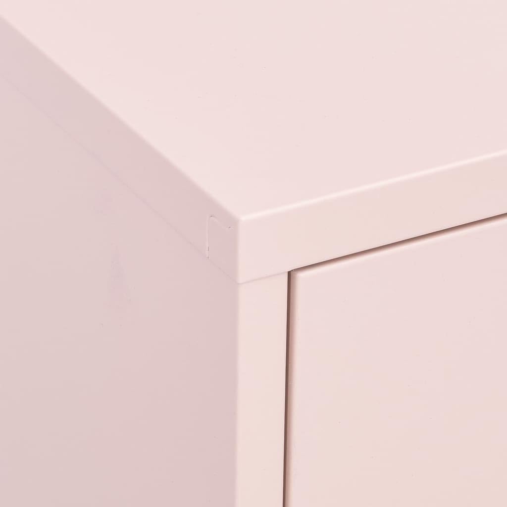 Steel Storage Cabinet with 2 Drawers and Adjustable Shelf, Metal Side Cabinet for Home, Office, Entryway and Hallway, 31.5'x13.8'x40',-331
