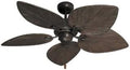 Yonune Gulf Coast Fans Bombay Tropical Ceiling Fan in Oil Rubbed Bronze 42'