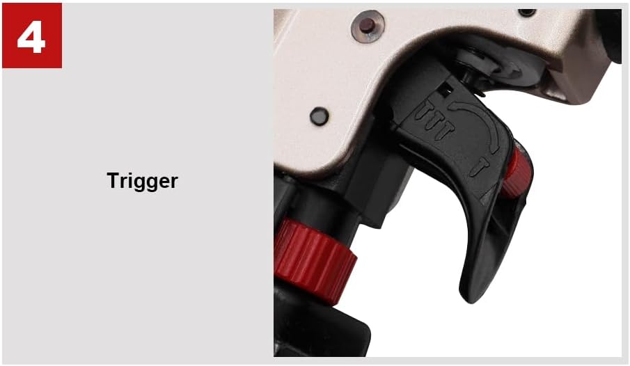 CN45 Pneumatic Framing Nail Gun,15 Degree 3/4' to 1-3/4' Coil Siding Nailer Pneumatic Roof Nail Gun for Siding Sheathing Wooding Fencing Decking