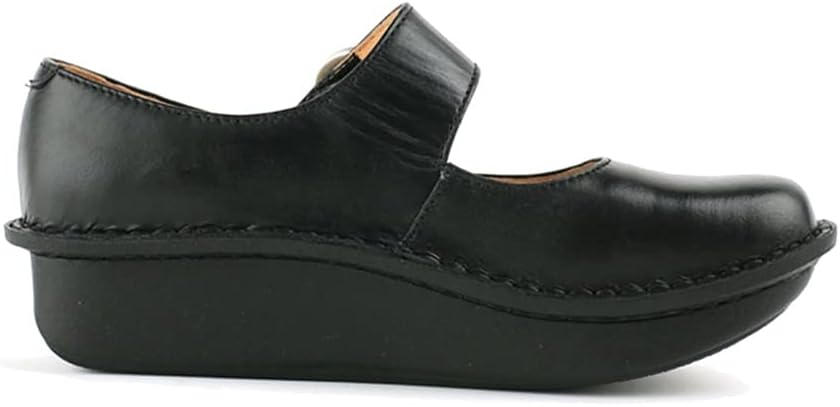 Alegria Women's Paloma Mary Jane Nurse Shoe Clogs Comfort Leather Black 13 M US