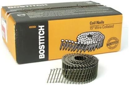Bostitch 15 deg. 11 Ga. Ring Shank Angled Coil Nails 2 in. L x 0.099 in. Dia. 3,600 pk