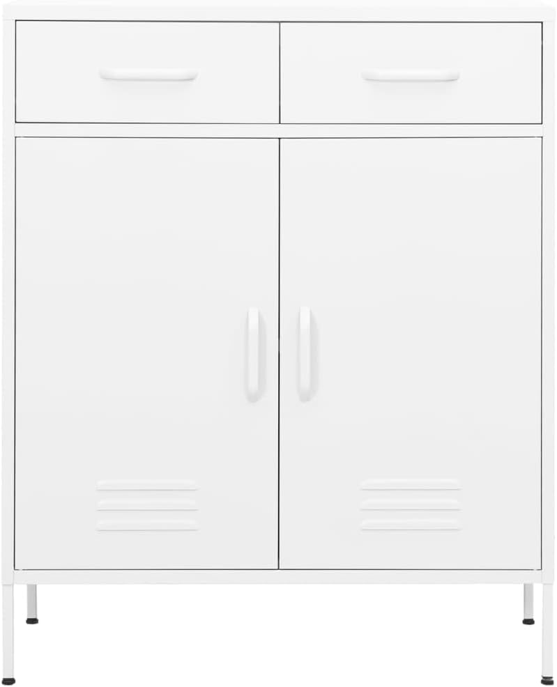 Steel Side Storage Cabinet, Modern Sideboard Storage Cabinet with Legs for Home, Office, Entryway and Hallway, 31.5'x13.8'x40',-325