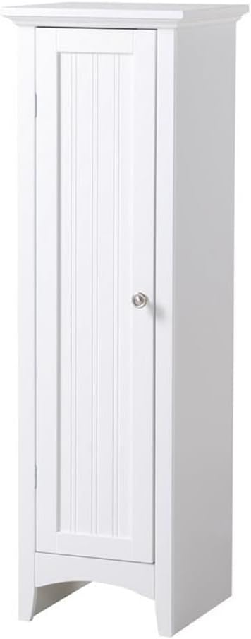 OS Home and Office Furniture 15' 1-Door Wood Kitchen Storage Pantry in White