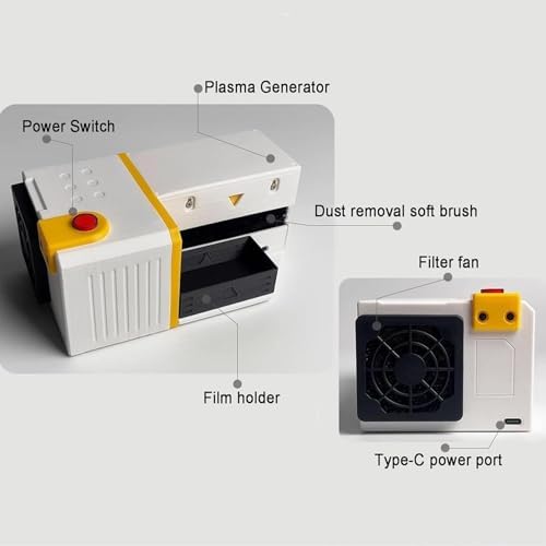 Electric Film Anti-Static Dust Remover, Anti-Static Electrostatic Film Cleaner, Darkroom Cleaning Equipment,120/135 Film Dust Removal