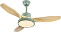 Modern Wood Ceiling Fan with Lights with Remote Indoor Smart Ceiling Fan LED 3 Color Bedroom Ceiling Fan 3-Blade 42 Inch Mute Ceiling Fan with Lights Outdoor Ceiling Fans for Patios