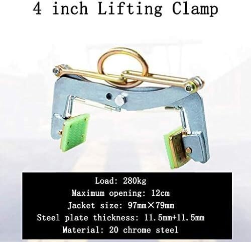 Heavy-duty Plate Lifting Adjustable Opening Vertical Plate Alloy Steel Clamp Suspension Clamp(4 in)