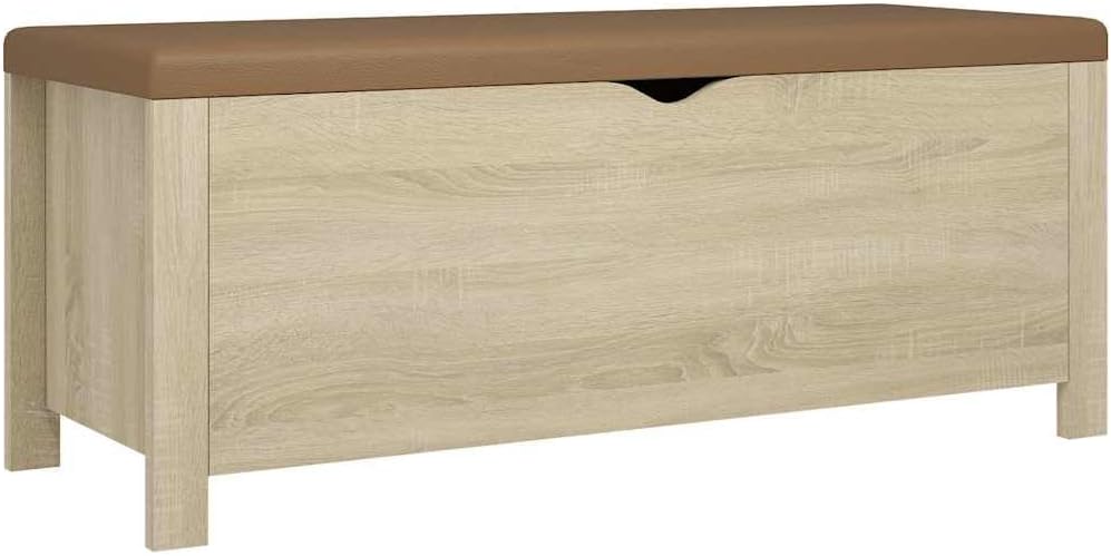 Modern Design Storage Box with a Cushion Bench, Entryway Bench with Cushioned Seat for Living Room, Home, Office, 41.3'x15.7'x17.7',-373