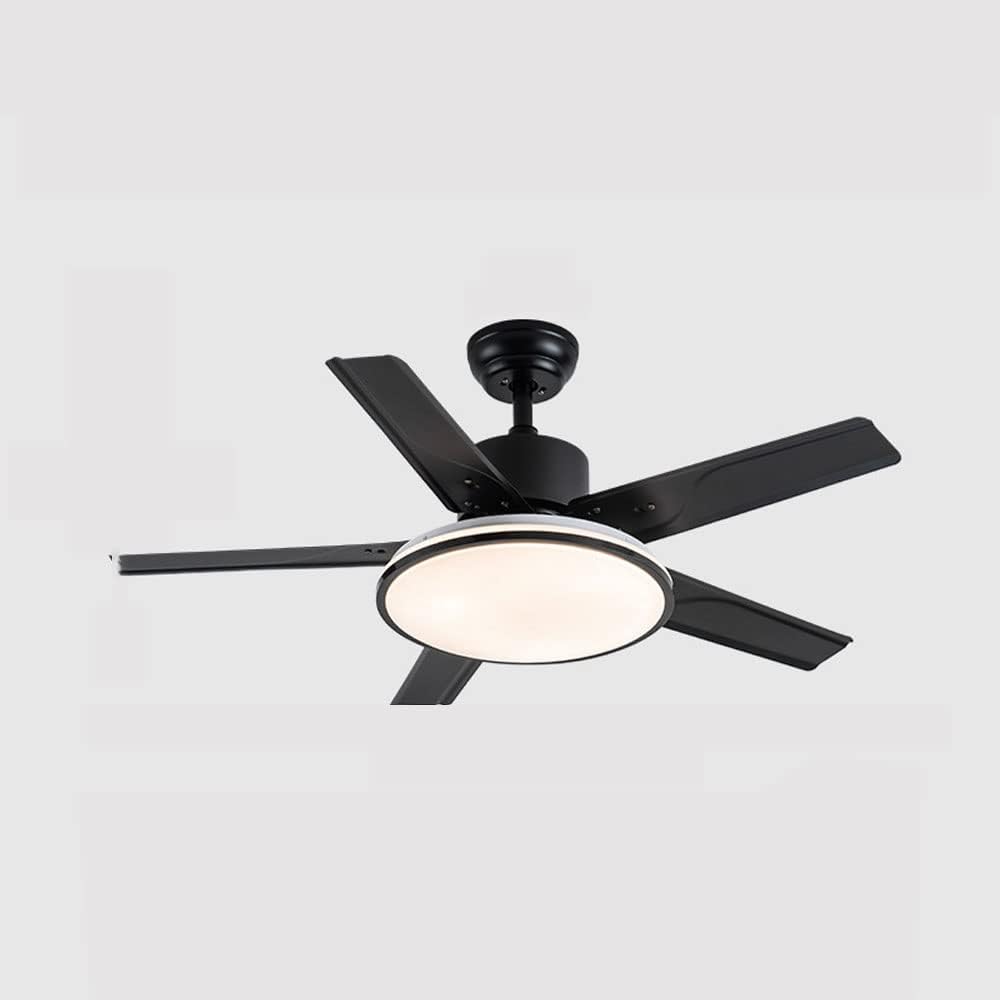 Flush Mount Ceiling Fans with Lights and Remote Smart 3 Color Dimmable Fan Light 42 Inch Iron Ceiling Fan Light LED Bedroom Mute Ceiling Fan Outdoor Ceiling Fans for Patios