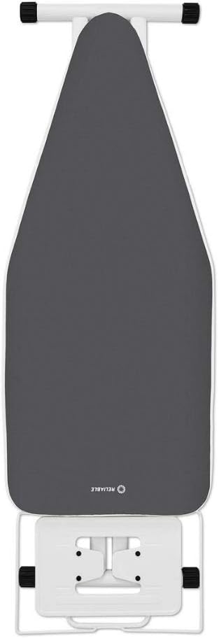 Reliable 120IB Home Ironing Board 19' X 47.5' Made in Italy Portable Ironing Board with Vera Foam Memory Foam Cover, 7 Step Height Adjustable, Heavy-Duty Tube Frame Construction, Strong Iron Rest