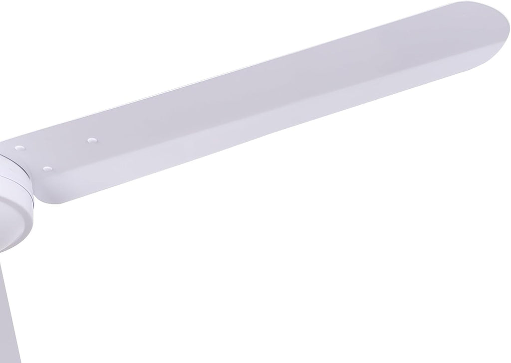 Canarm CP48DW11N 48-Inch Industrial DC Ceiling Fan, High-Performance, Weatherproof, White, Downrod Mount, Energy-Efficient for Indoor & Outdoor Use