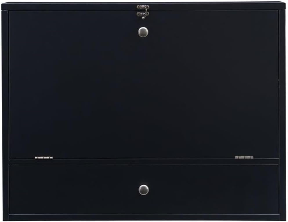 SEI Furniture Wall Mount Laptop Desk - Universal Style, Black