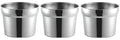 OCS Parts Pro Series 3-Pack 11 Quart Vegetable Inset Pots | 9.5' x 8.13' Stainless Steel Pot for Sauces, Soups, Stovetop, Soup Warmers, Steam Tables or Kitchen Utensil Organization