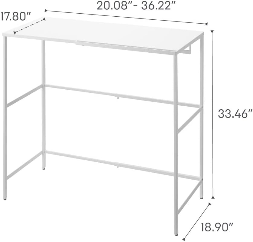 YAMAZAKI Home Tower Expandable Over Suitcase Shelf, Closet Luggage Organization Clothes Hanger Metal Shelf - Steel