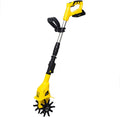 20V Garden Tiller, Light Electric Tiller Cultivator, Working Width 10 cm, Depth 10 cm, Electric Garden Tiller for Gardening, Soil Cultivation