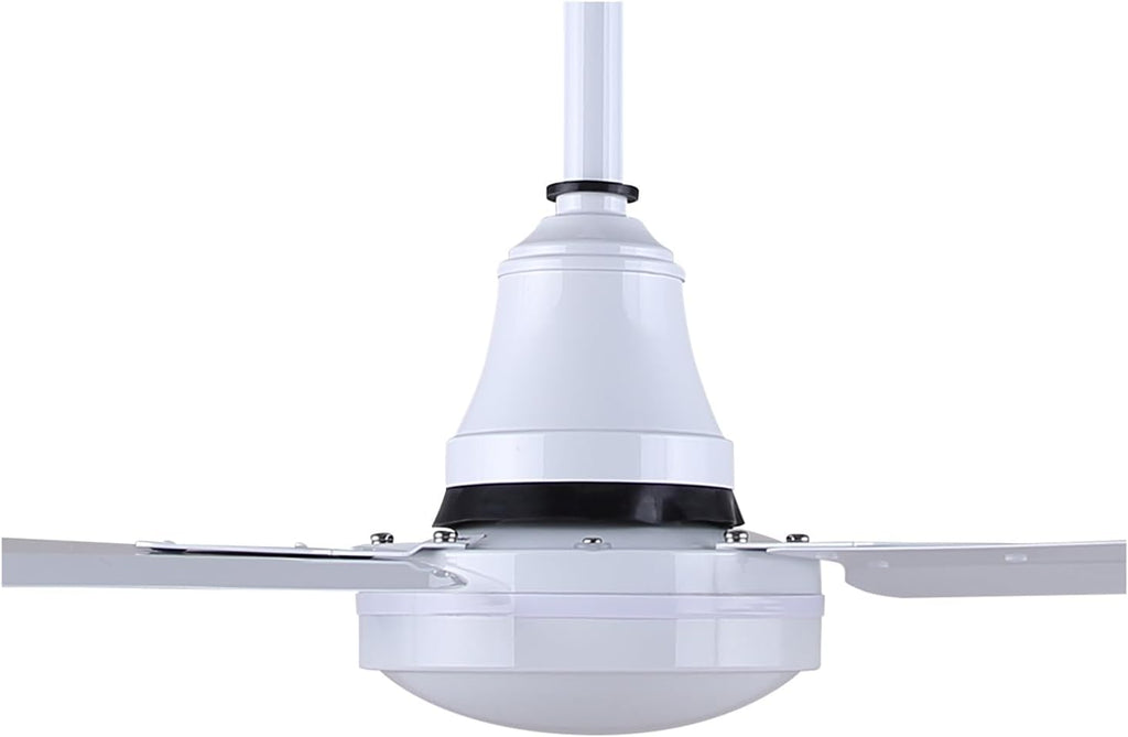 Canarm CP48DW11N 48-Inch Industrial DC Ceiling Fan, High-Performance, Weatherproof, White, Downrod Mount, Energy-Efficient for Indoor & Outdoor Use