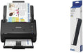 Epson Workforce ES-400 II Color Duplex Desktop Document Scanner for PC and Mac, with Auto Document Feeder (ADF) and Image Adjustment Tools & Black Ribbon, 15M Characters (S015384) Medium