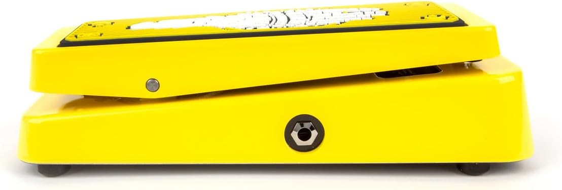 Dunlop KH95Y Kirk Hammett Cry Baby Wah Yellow Sparkle Edition - Bundle with 2 Patch Cables and Dunlop Custom Jazz III Guitar Picks