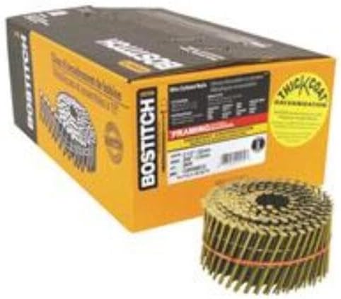 Bostitch 15 deg. 11 Ga. Ring Shank Angled Coil Nails 2 in. L x 0.099 in. Dia. 3,600 pk