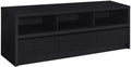 Coaster Home Furnishings Rutland 59-Inch TV Stand and Media Console Black, 3-Drawer Entertainment Center