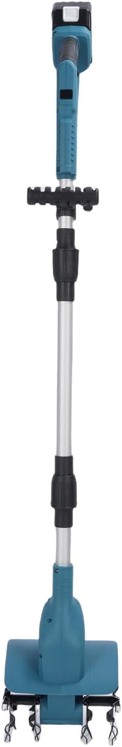 Generic Cordless Mini Cultivator Efficiently 9' Wide, 6.3' Deep for Gardening Soil Cultivation, Battery Powered Electric Tiller for Gardening Enthusiasts (US Plug)