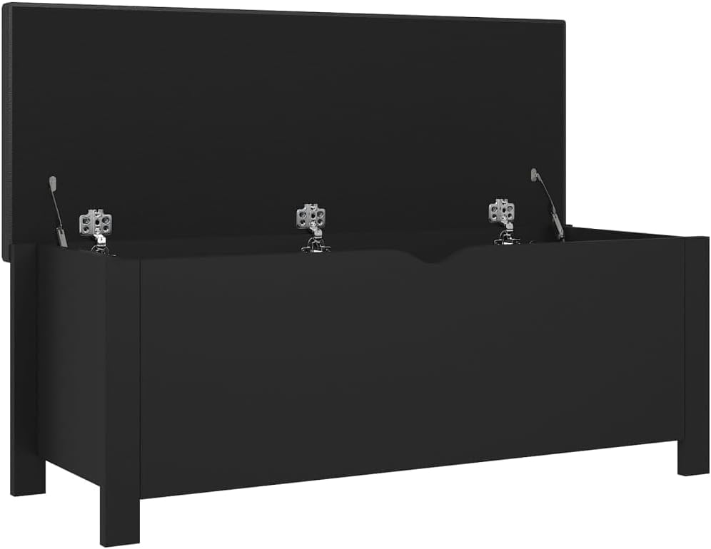 Modern Design Storage Box with a Cushion Bench, Entryway Bench with Cushioned Seat for Living Room, Home, Office, 41.3'x15.7'x17.7',-371