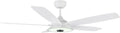 ARRO 52' Smart Ceiling Fan With 3 Light Colors Dimmable, Reversible DC Motor With 10 Speeds, Compatible with Alexa, Siri & Google Home & APP, White