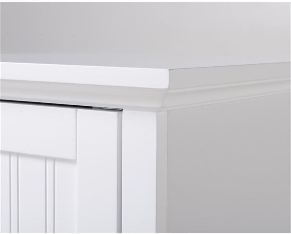 OS Home and Office Furniture 15' 1-Door Wood Kitchen Storage Pantry in White