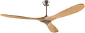 Ceiling Fan with Remote, Log Home Fan Retro Lamp Lighting, Modern Outdoor Matte Black Ceiling Fans for Patios, No Light Included