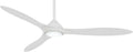 Minka-Aire F868L-WHF/WHF Sleek 60 Inch Smart Ceiling Fan with DC Motor and LED Light in Flat White Finish with Flat White Blades Compatible with Alexa, Nest, Ecobee, Google Home and iOS/Android App