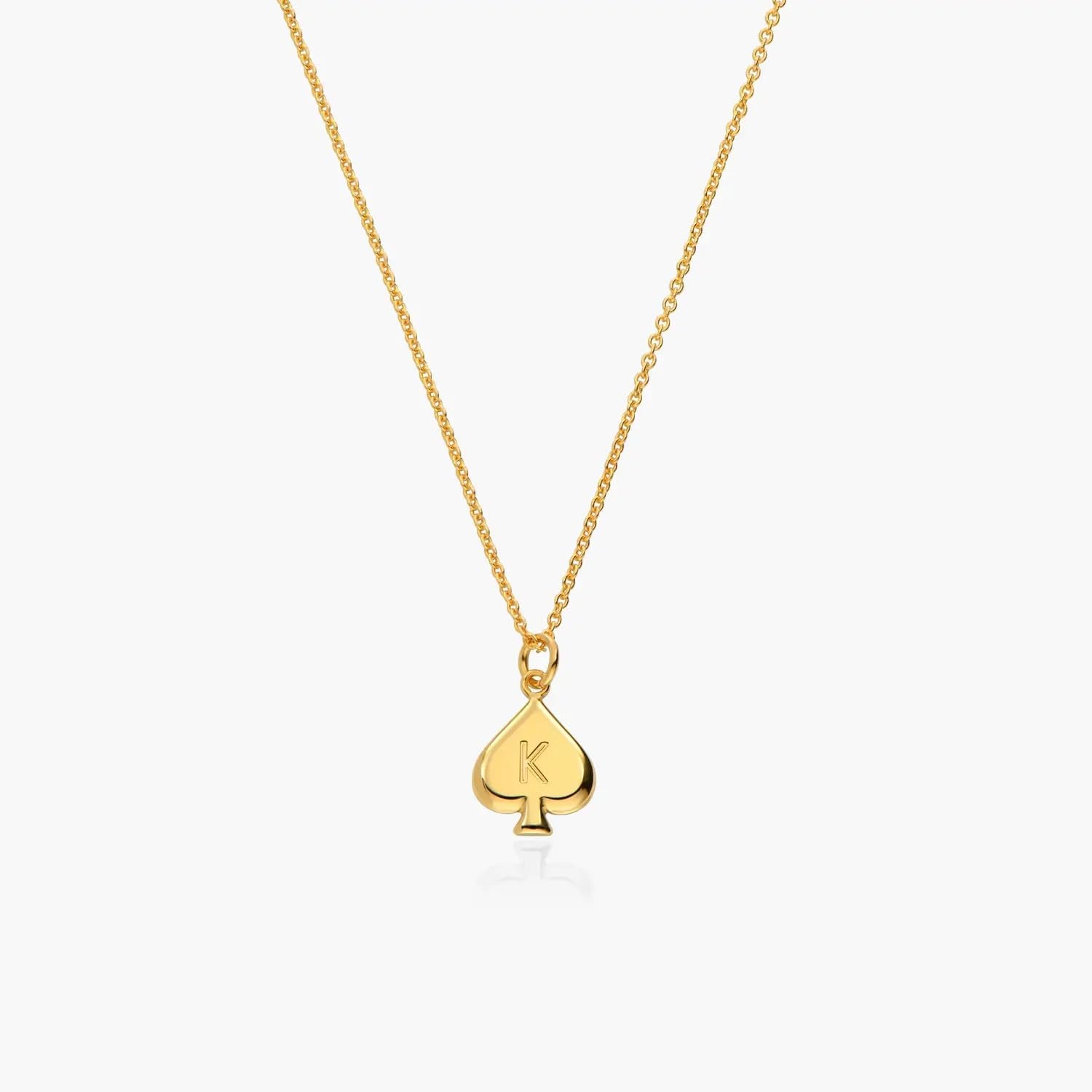 OAK & LUNA - Personalized Willow Card Initial Necklace - Diamond Option - Custom Gift for Her, Women, Mom - Dainty Gift for Mother's Day, Christmas