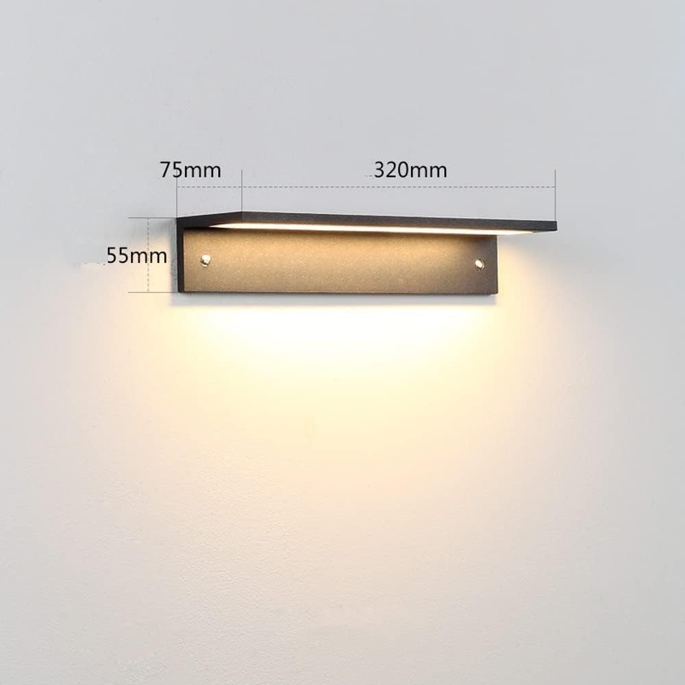 Outdoor Wall Lantern,Exterior Waterproof Wall S Projection Square Wall Lamp IP65 Waterproof Spotlight Wall Sconce Outdoor Bracket Wall Lantern Exterior Lighting Fixtures for Garden Washer Villa