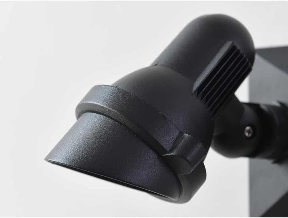 ICEMOB Double Head High Power Spotlight Wall Sconce LED-10W 3000K Landscape Lighting Wall Lamp The Black Die-cast Aluminum Lamp Body Is Waterproof Wall Sconce The Lamp Holder Can Be Rotated Outdoors W