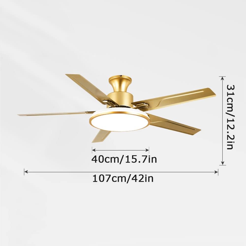 Ceiling Fans with Lights Flush Mount Outdoor Ceiling Fan with Lights 42 Inch Indoor Ceiling Fan Light LED Dimmable Smart Ceiling Fan Outdoor Ceiling Fans for Patios with Light
