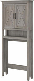 Bush Home Key West Over The Toilet Storage Cabinet in Driftwood Gray