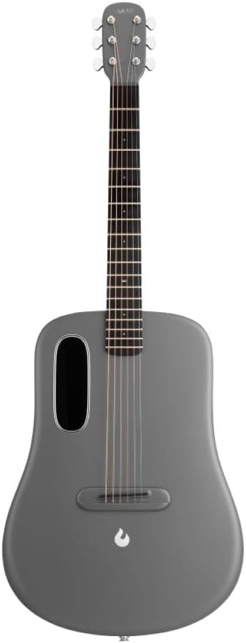 LAVA ME 4 Carbon 38' with Airflow Bag Space Grey w/Rok-It Tripod Guitar Stand, Kopul PREM Performance Series Right Angle Cable and Celluloid Guitar Picks Shape Medium 12-Pack Bundle