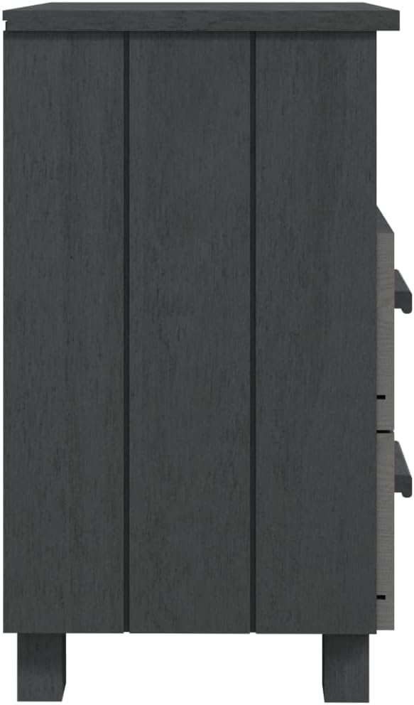 2 pcs Bedside Cabinet with Two Drawers and an Open Compartment, 24.4' Tall Bedside Table Wooden Cabinet for Home, Office, 15.7'x13.8'x24.4',-954