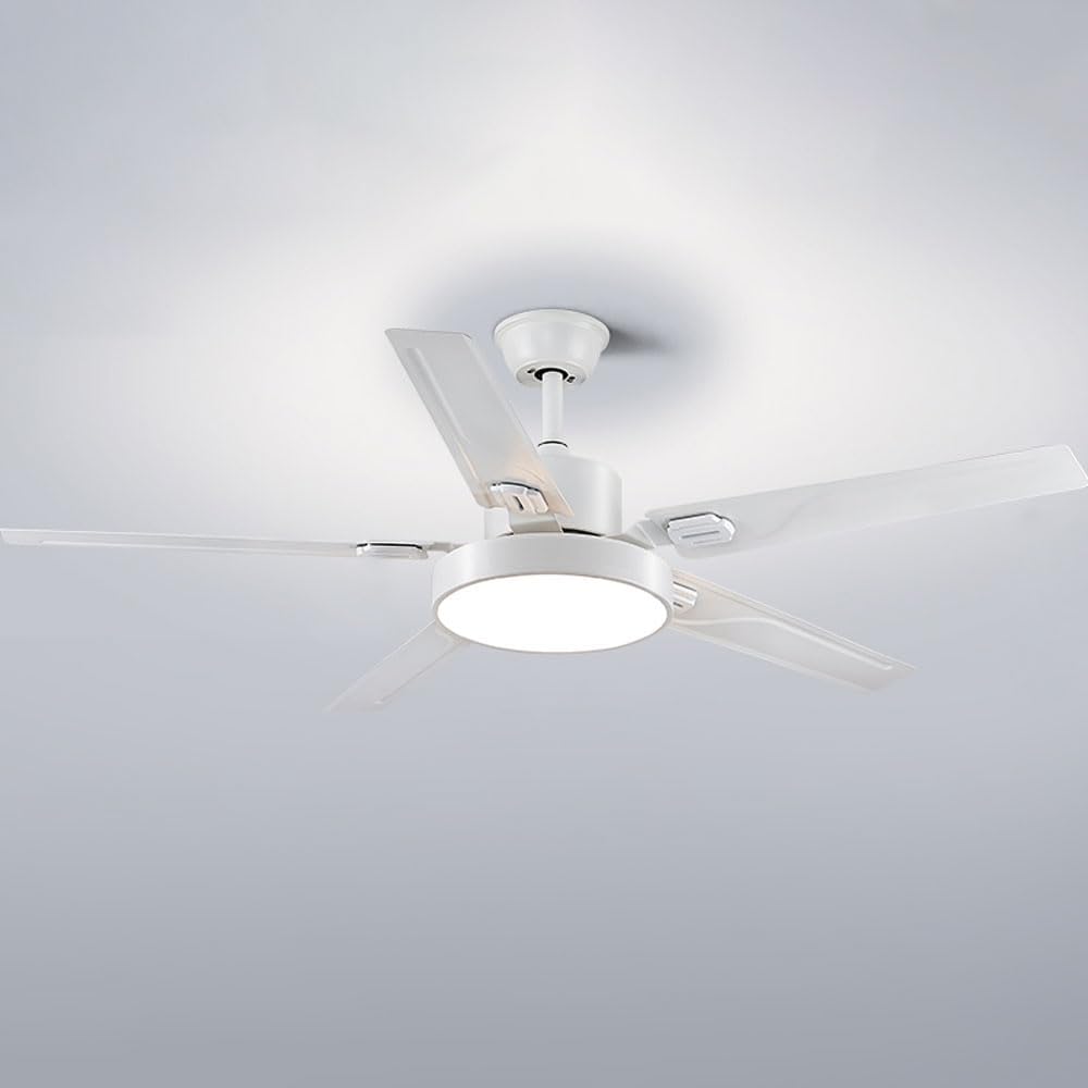 42 Inch Modern Ceiling Fan with Lights Frequency Conversion Remote Ceiling Fan Light 6 Speed 3 Color Bedroom Ceiling Fan Outdoor Ceiling Fans for Patios with Light