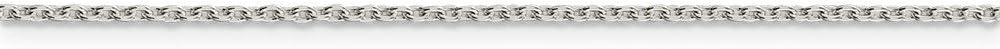 Solid 925 Sterling Silver 1.5mm Cable Chain Necklace