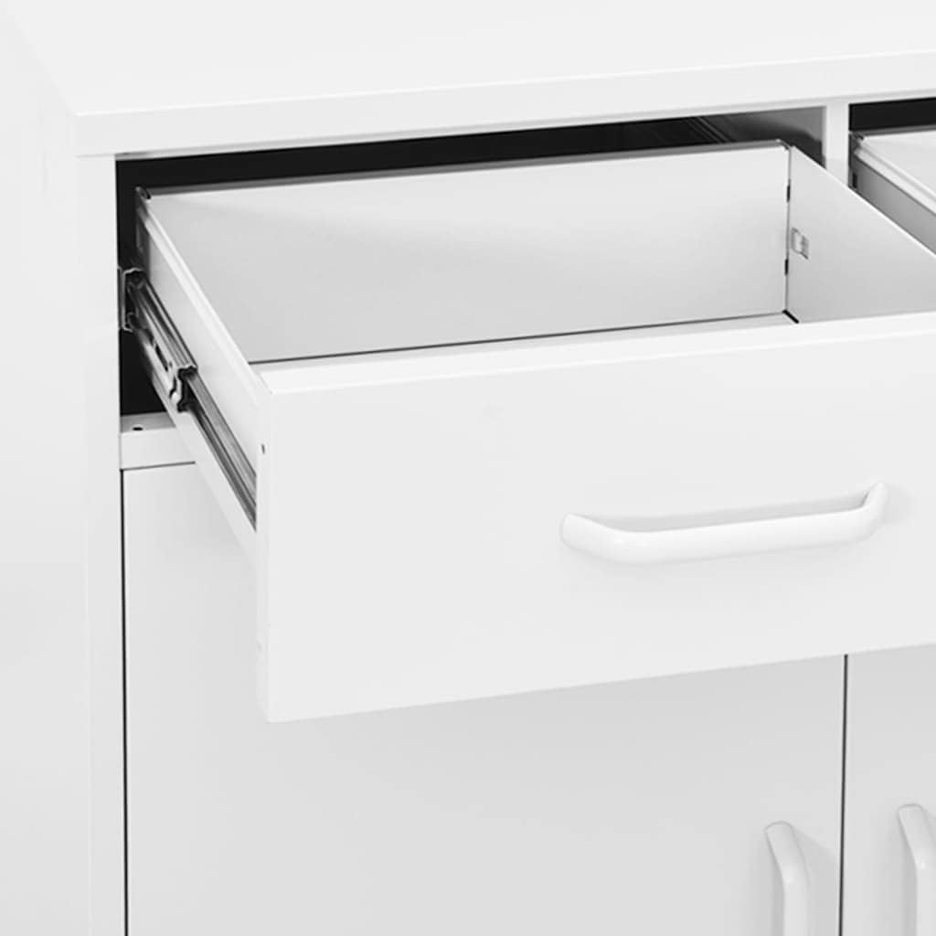 Steel Side Storage Cabinet, Modern Sideboard Storage Cabinet with Legs for Home, Office, Entryway and Hallway, 31.5'x13.8'x40',-325