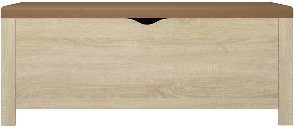 Modern Design Storage Box with a Cushion Bench, Entryway Bench with Cushioned Seat for Living Room, Home, Office, 41.3'x15.7'x17.7',-373